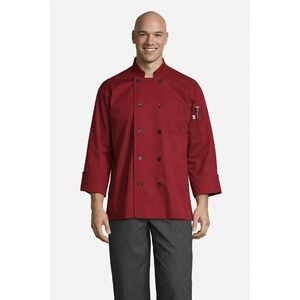 Chef Cook Utility Red Coat Classic Uncommon Threads Unisex Long Sleeve  2XL